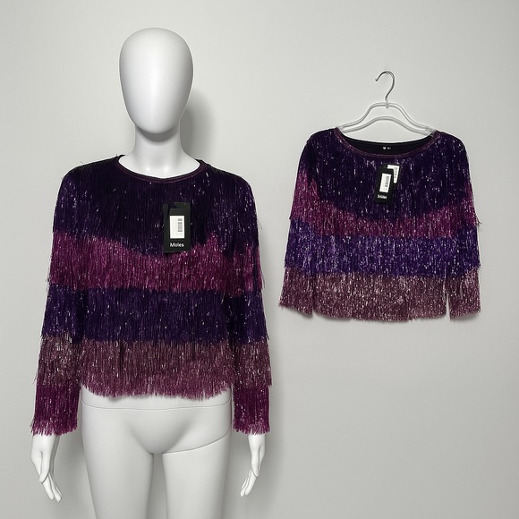 Party Crasher Multicolored Fringe Jacket - Picture 1 of 4